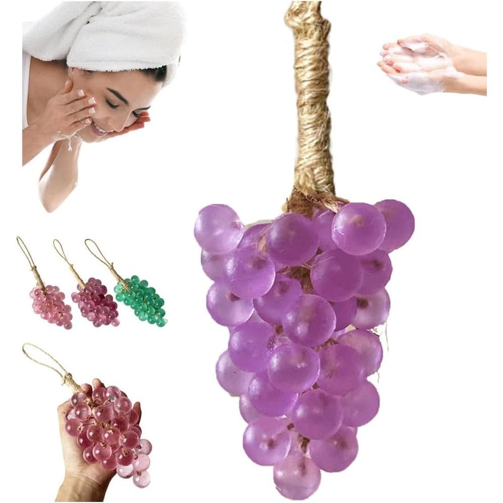 Sabonete de Uva, Sabonete de Uva em Forma de Cacho, Sabonetes Artesanais em Forma de Cacho de Uvas, Sabonetes Decorativo