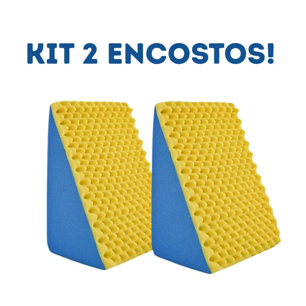 Desconto KIT 2 Travesseiro Encosto Triangular Anatômico Ortopédico Terapêutico Pós Cirúrgico - Multiuso - oferta!