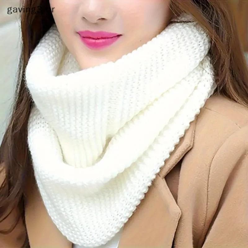 [GAVBR] Lenço De Inverno Elegante Para Mulheres , À Prova De Vento , Respirável , Laço Infinito , Aquecedor Ne Com Estil