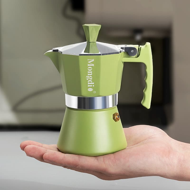 Mongdio Mongdio Pot Set Mini Moka Cafeteira Doméstica Pequena Cafeteira Extração Pote Fogão Elétrico de Cerâmica