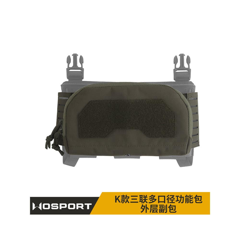 WOSPORT K Tipo Triplo Multi-Caliber Egg Clip Bolsa Lateral Externa Bolsa de Extensão de Armazenamento Multifuncional Kod