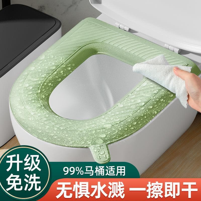 Almofada do toalete do agregado familiar Silicone verão capa de toalete almofada à prova dwaterproof água quatro estaçõe