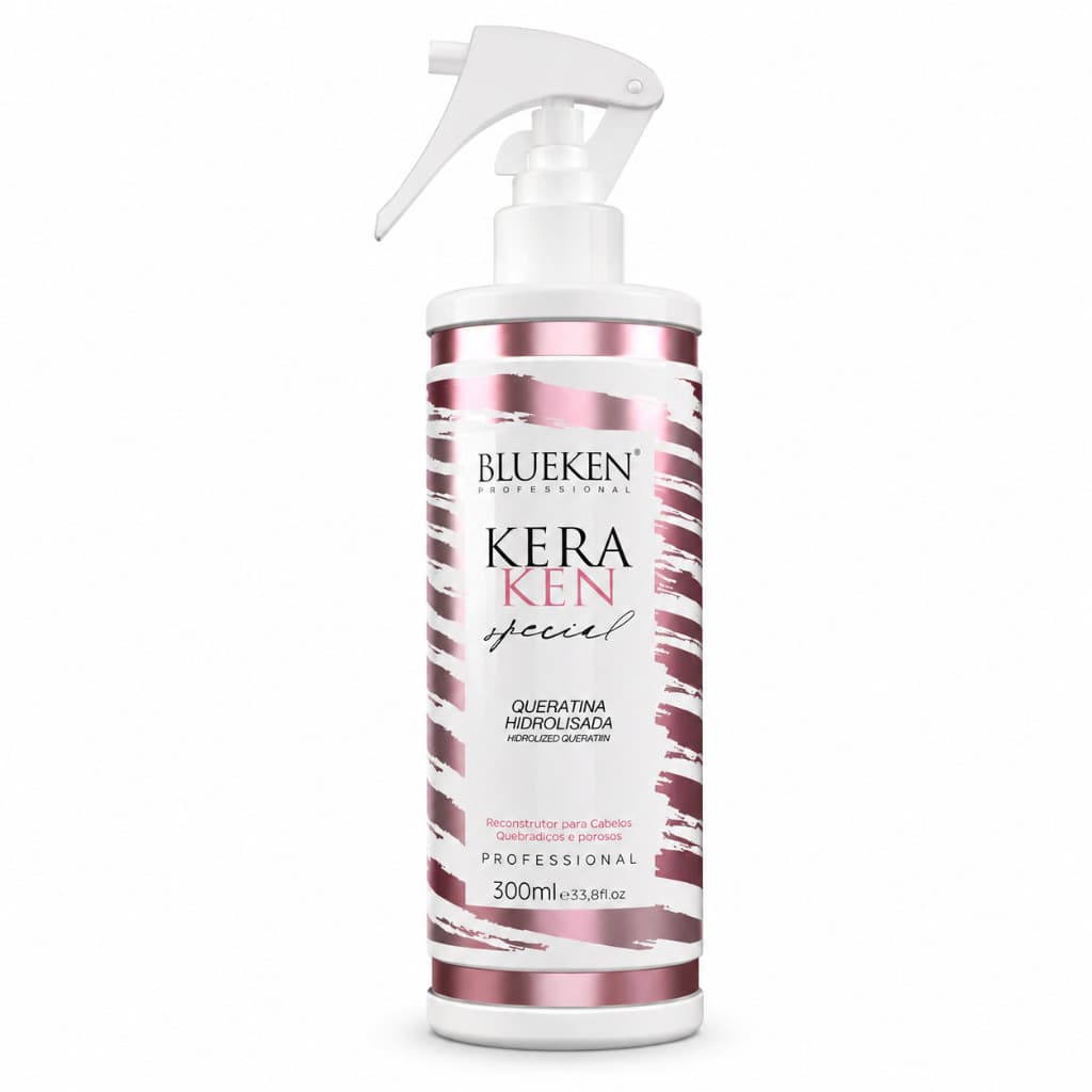 KeraKen Queratina Hidrolisada Blueken 300ml Reconstrução Capilar Anti Frizz ORIGINAL