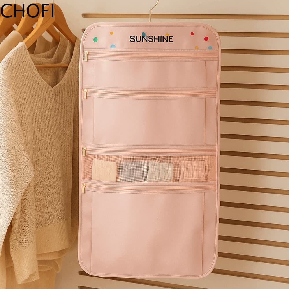 Bolsa De Armazenamento Suspensa Para Roupas Íntimas CHOFI , De Meias Multicamadas Respiráveis Que Economiza Espaço , Com