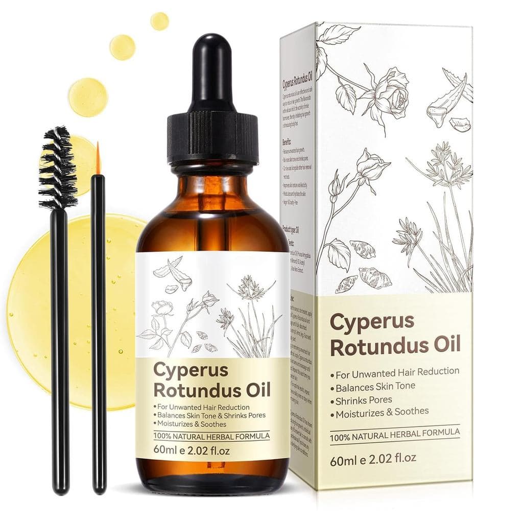 Óleo de Cyprus Rotundus - Óleo de Cyperus, Cyperus Cypress Rotundus para Remoção de Pelos, Redução do Crescimento de Pel