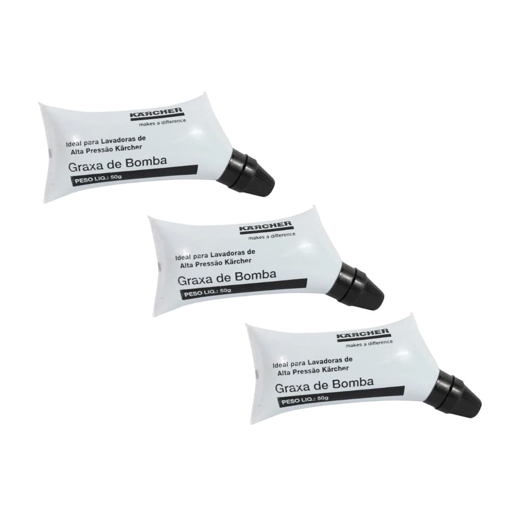 Kit 3 Graxa De Bombas Karcher Original 50gr