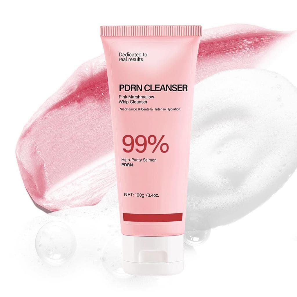 Limpador Facial com DNA de Salmão PDRN, Sabonete Facial, Cuidado Suave dos Poros e Pele Radiante e com Aparência Equilib