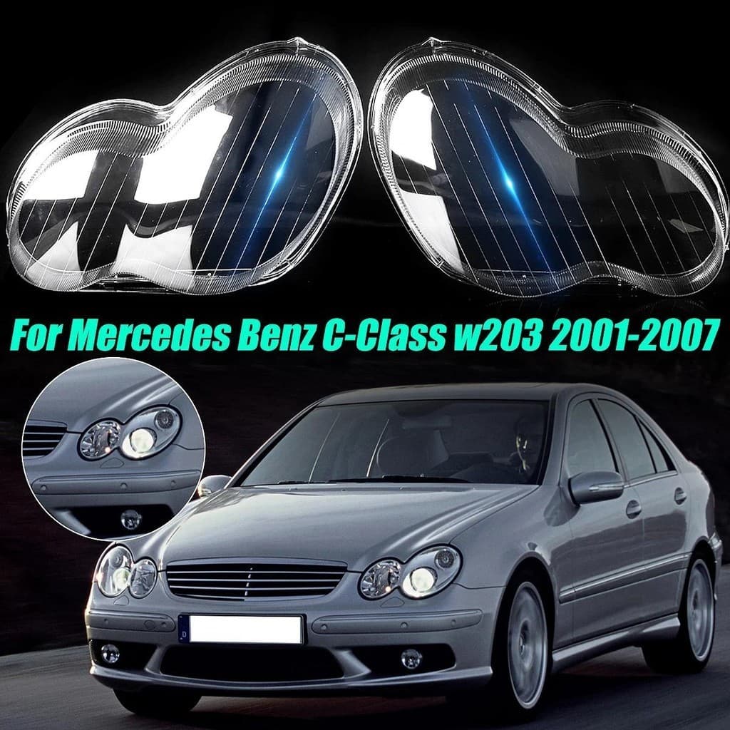 Tampa De Vidro Da Lente Do Farol Dianteiro Carro Para Mercedes Benz W203 4 Portas C180 C200 C230 C260 C280 2001-2007 Cap
