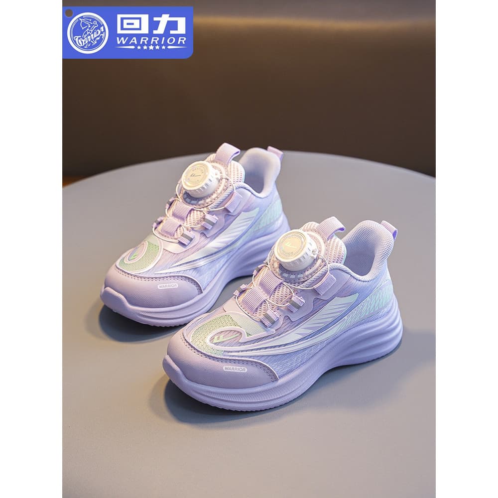 Puxar para trás sapatos infantis sapatos esportivos para meninas 2026 primavera novo estilo botão botão respirável sapat