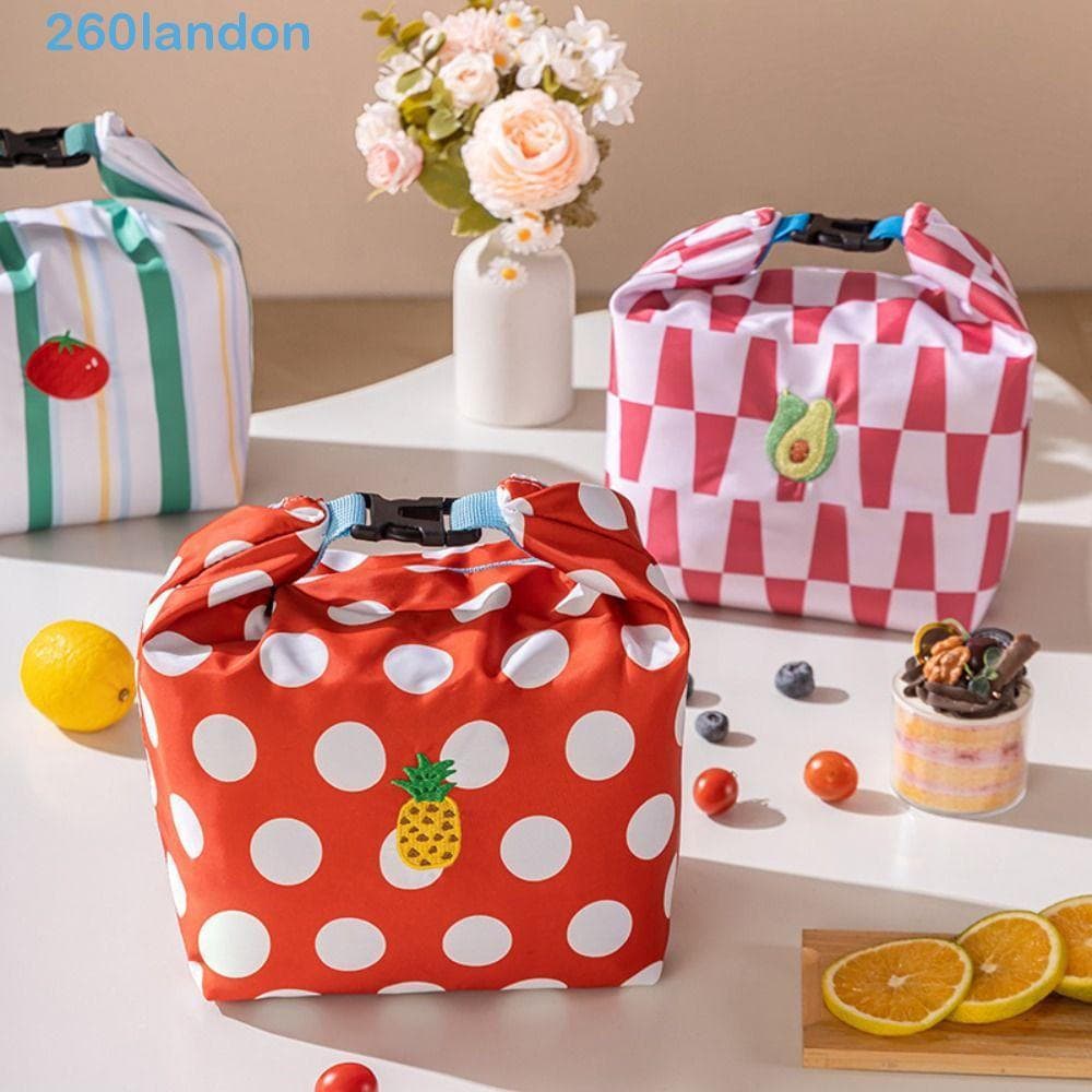 Bolsa De Lancheira LANDON , Dobrável Portátil , Grande Capacidade À Prova D'água Com Alça Isolada