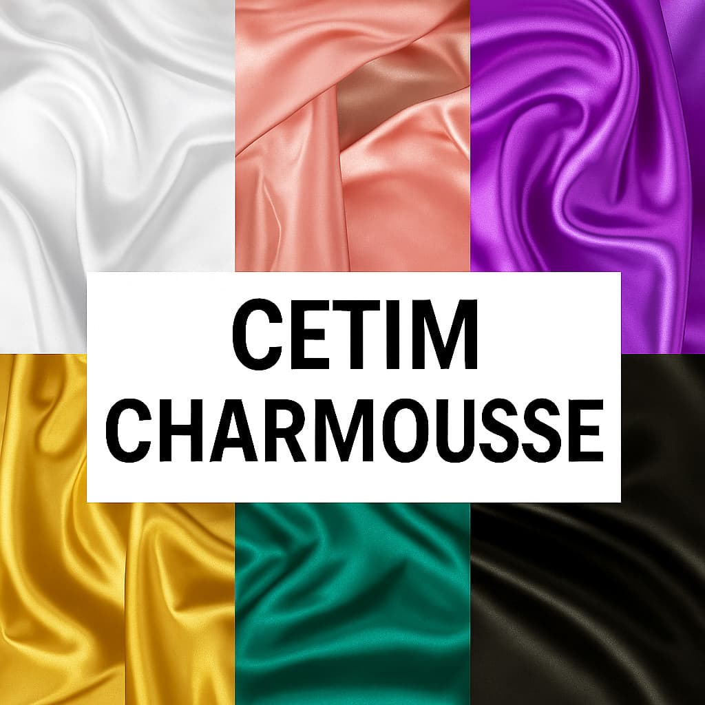 Tecido Cetim Charmousse Brilho Acetinado 1,50m para Vestidos e Artesanato