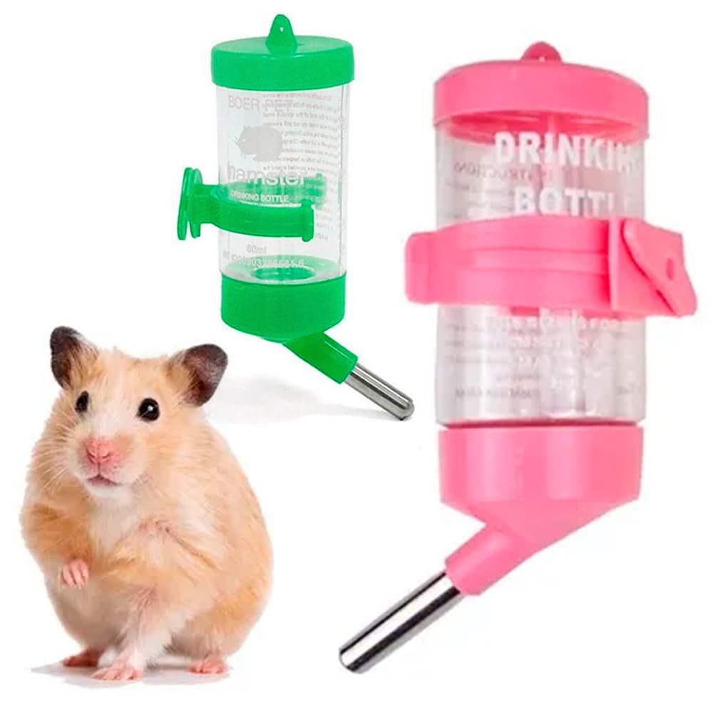 Kit 2 Bebedouro Automático The Ramster Drink 80ml para Hamster – Prático e Seguro