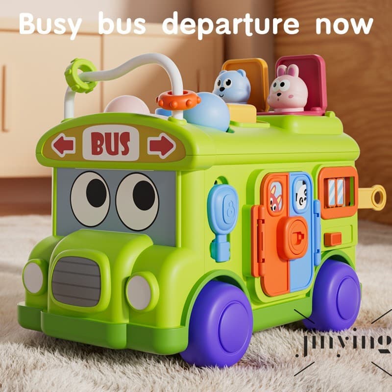 Brinquedo Multifuncional De Ônibus De Aprendizagem Precoce Para Crianças , Meninos E Meninas