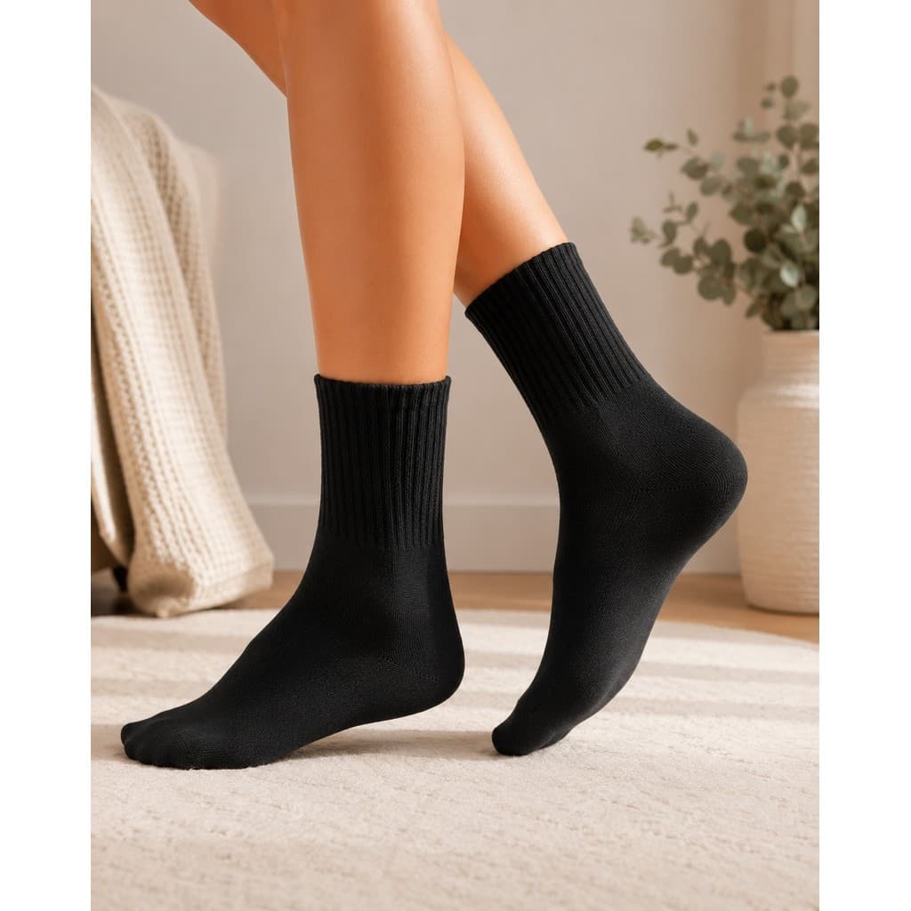 Kit 12 Pares de Meias Cano Longo Feminina Ideal para o Dia a Dia exclusivo