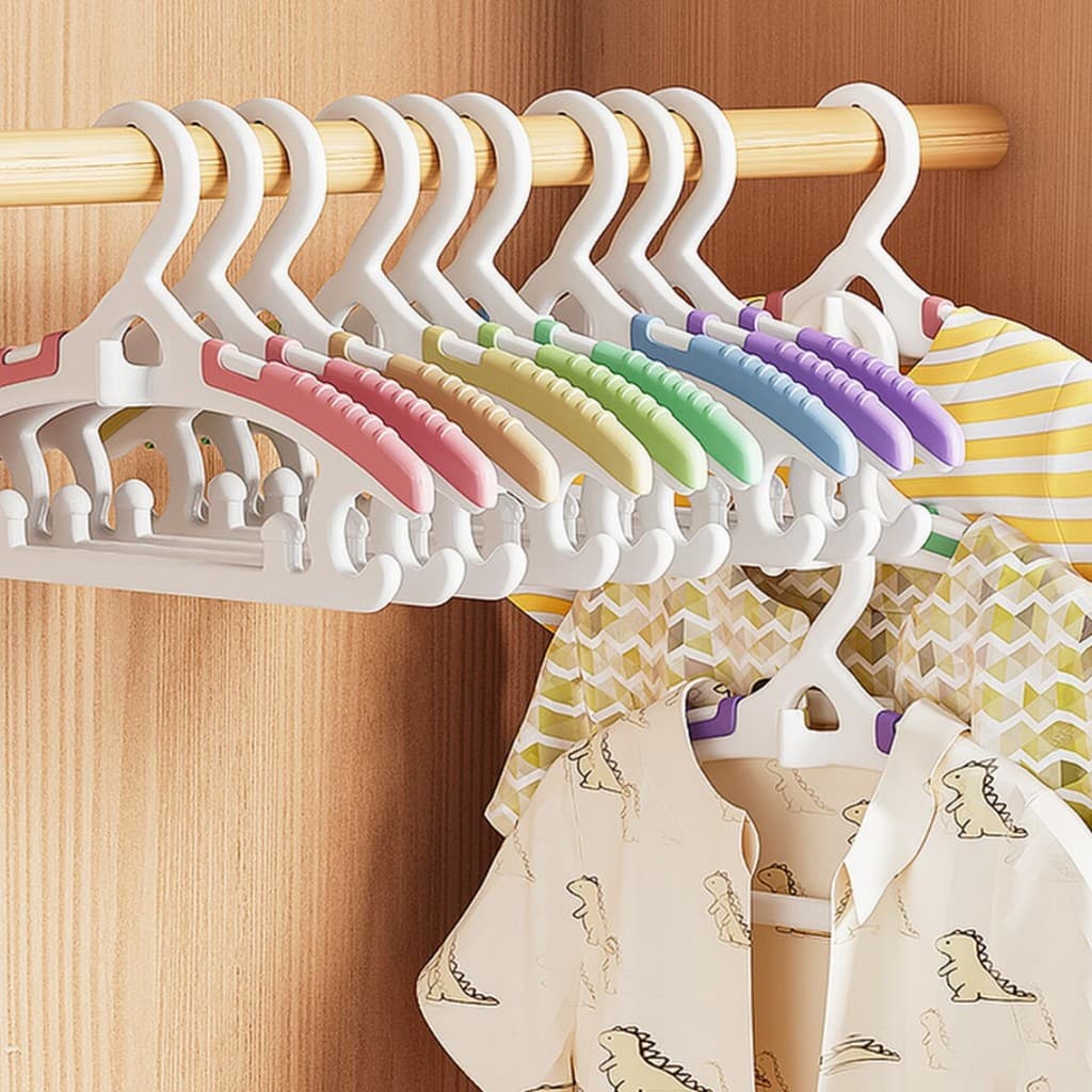 [Novos produtos] cabide de roupas infantis bebê pendurado especial crianças recém-nascidas cabides retráteis cabides de