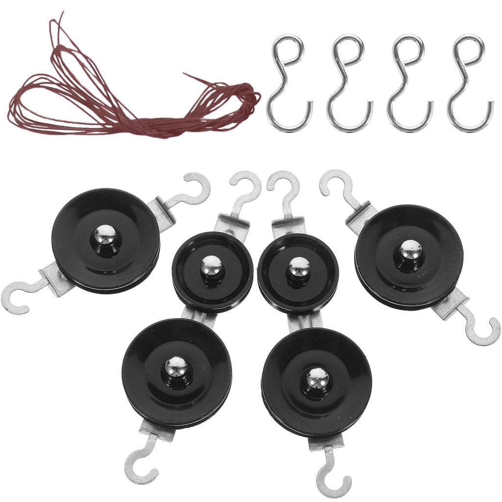 [predolo21x] Conjunto De Blocos De Polia Kits De Ciências Educacionais Experimentos De Física Com Corda E Gancho Aprendi