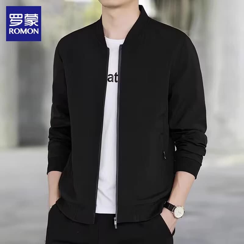 Romon jaqueta masculina 2026 outono novo estilo Street Wear High-End uniforme de beisebol topo solto jaqueta Casual roup