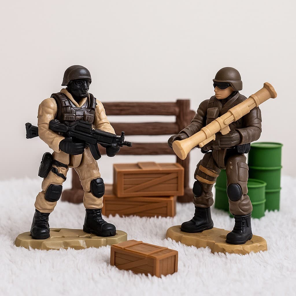 Boneco Soldado de Montar – Tropa Especial com 36 Peças, Estilo Lego ACG
