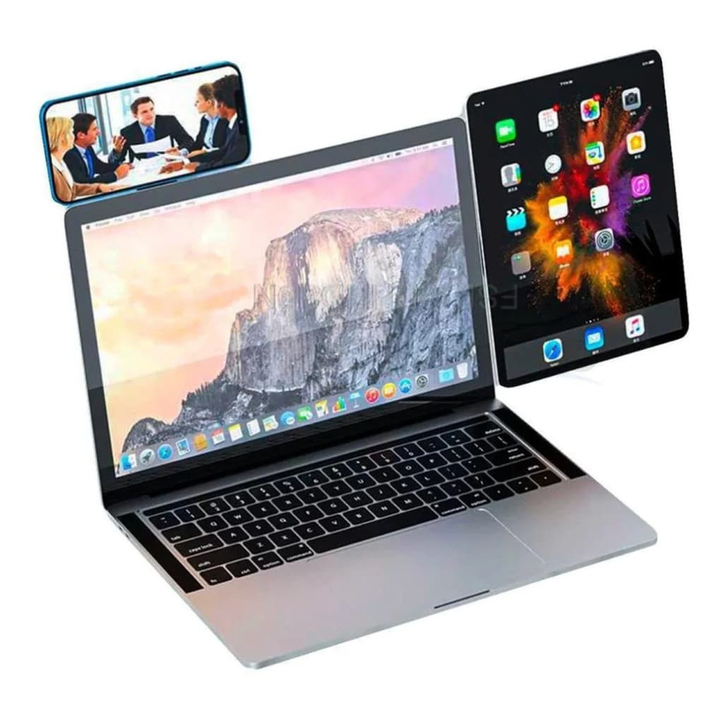 Suporte Porta Celular Magnético Para Notebook ou Monitor  De Alumínio Prático
