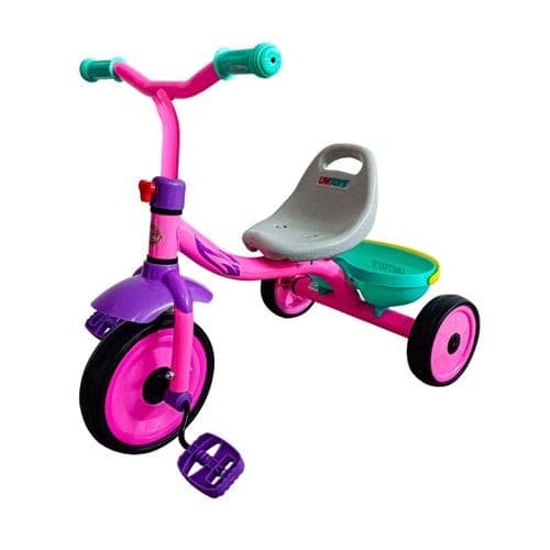 Triciclo Infantil Rosa Pedal Conforto Seguro Estrutura Resistente Diversao Passeio Criancas