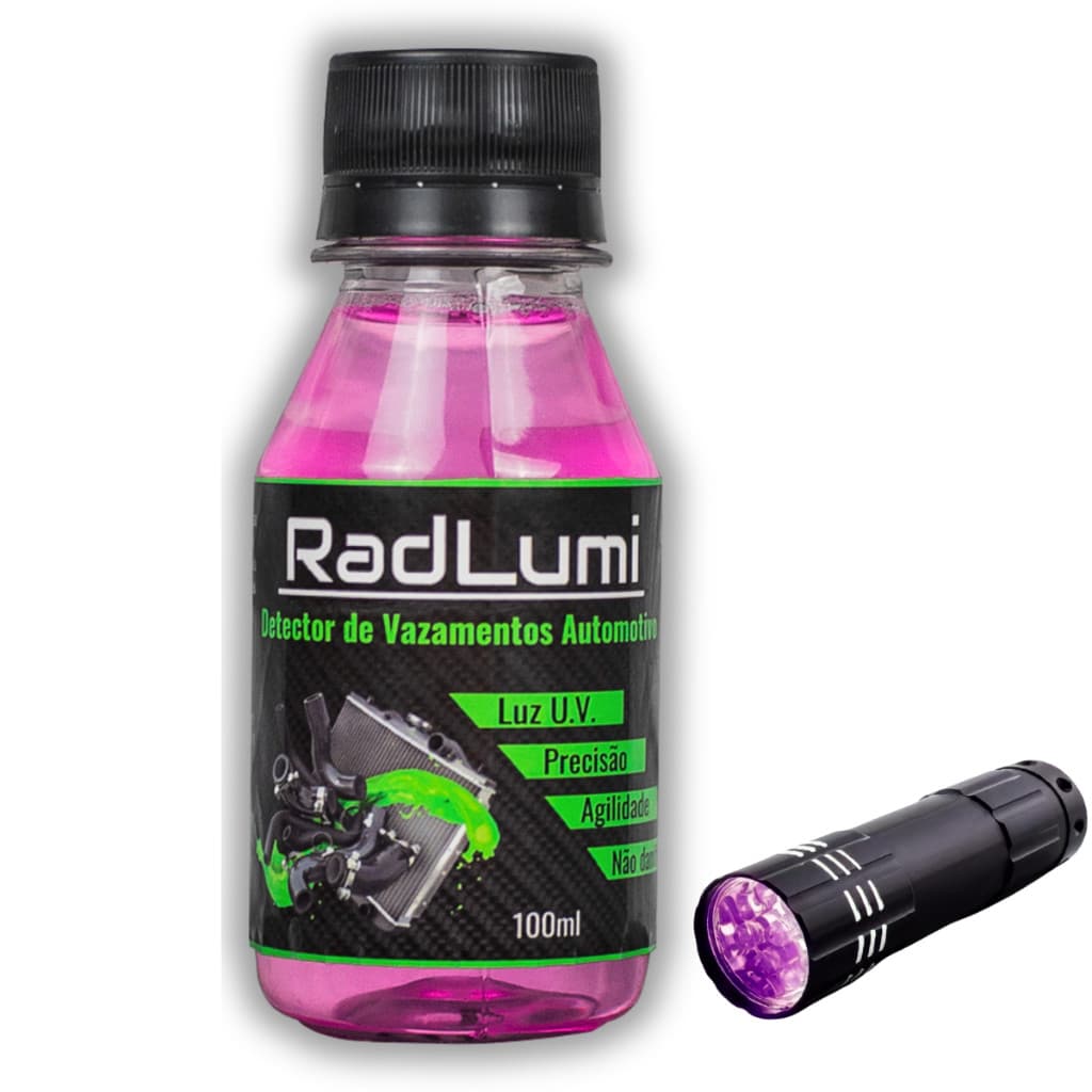 Radlumi Detector Aditivo De Vazamentos De Radiador Acha Furos Fluido Arrefecimento