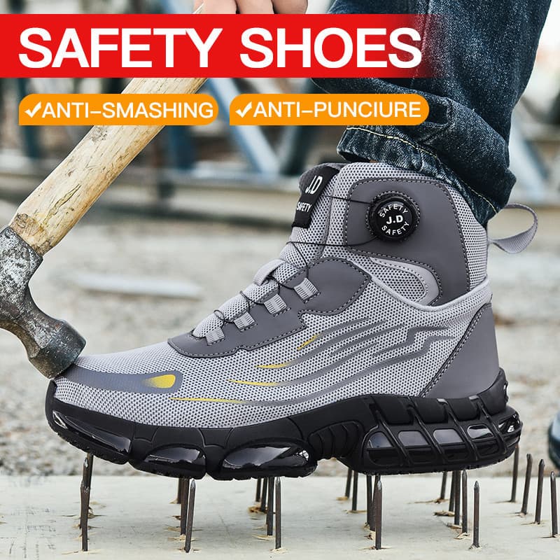Homens Mulheres Sapatos De Segurança Ao Ar Livre Anti-Esmagamento Piercing Aço Toe