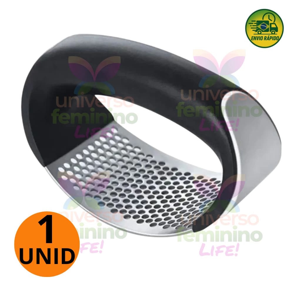 Amassador Espremedor Triturador De Alho Manual Cozinha Inox