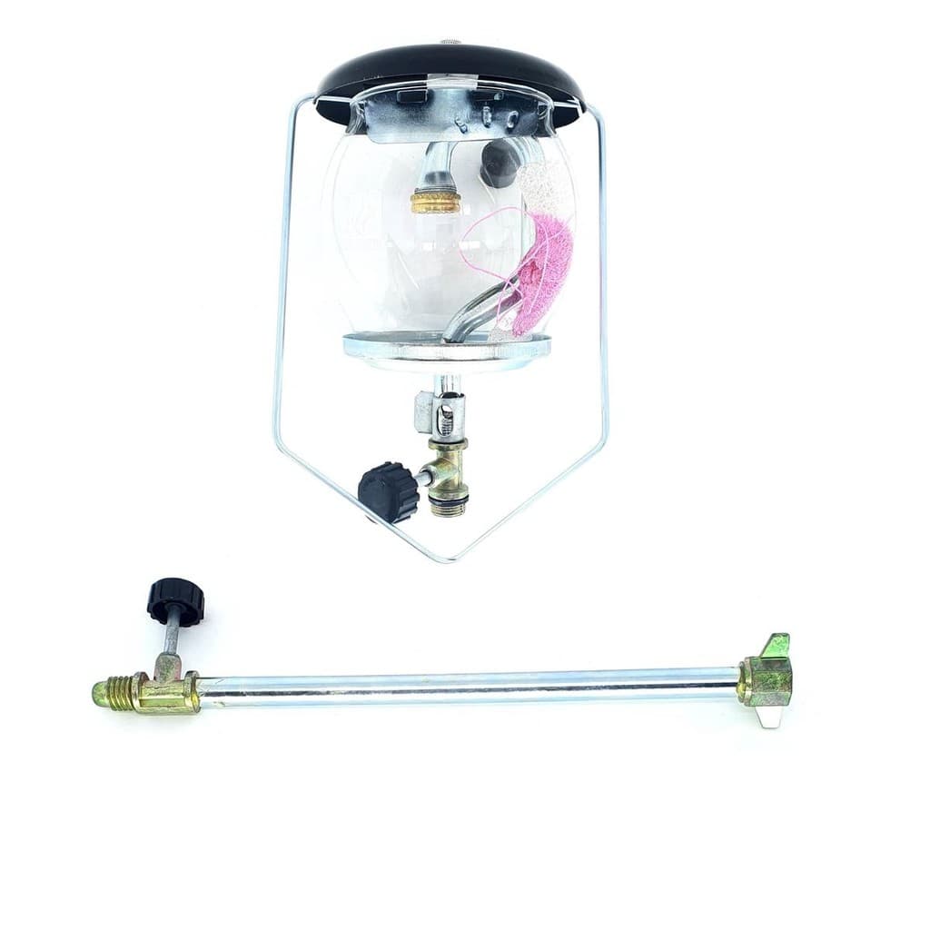 LAMPIAO SUZAN CAMPER RF C/ CAMISA VIDRO THERMEX C/ COLUNA 25 CM P13