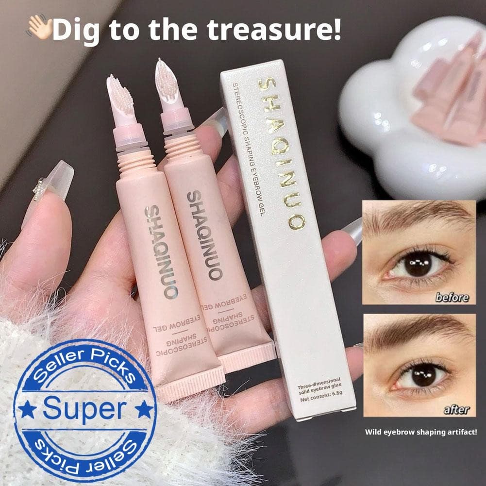 Gel Modelador De Sobrancelha Selvagem , Transparente , Natural , À Prova D'água , De Longa Duração V4l0