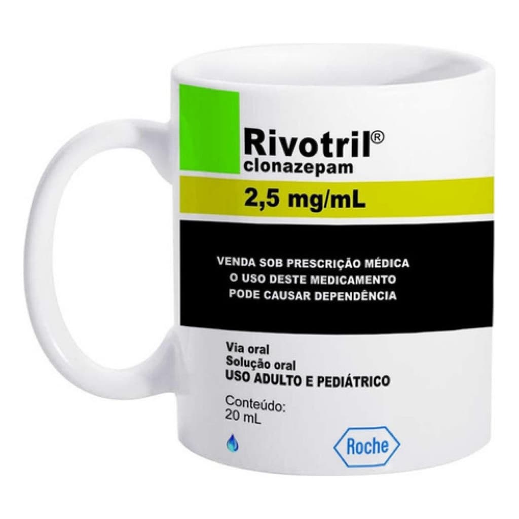 Rivotril Caneca Divertida Presente Engraçado Café Chá