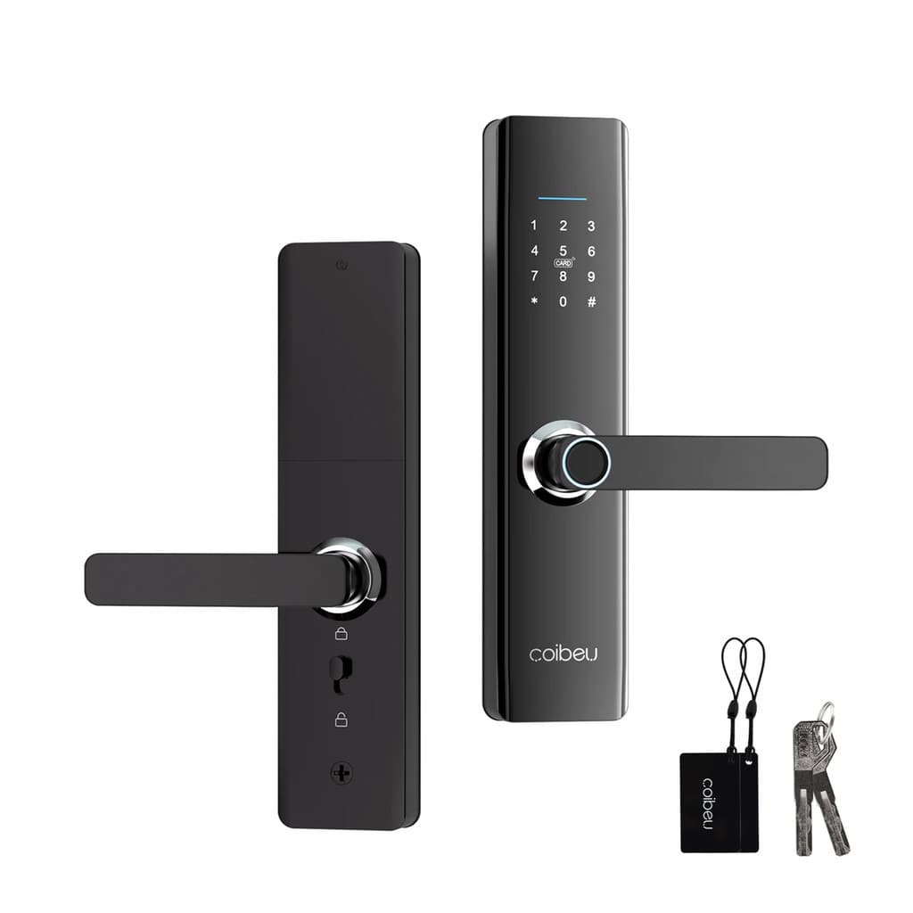 Fechadura Inteligente com Impressão Digital e Senha, Wifi Compatível com Tuya, Desbloqueio Rápido