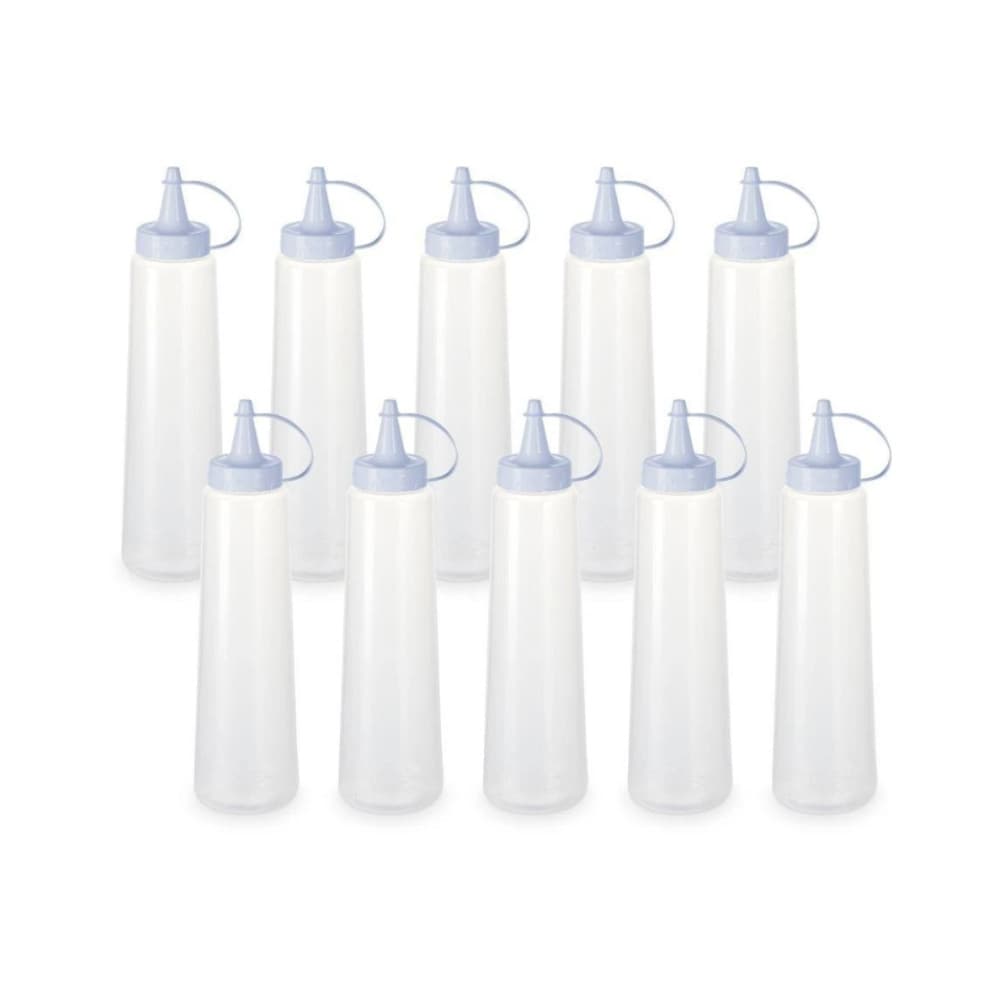 kit 10 bisnaga grande 400ml Branco - Plasvale