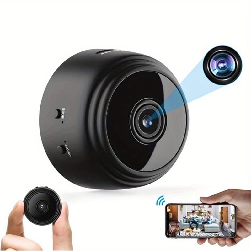 Câmera A9 Mini HD com Sensor de Presença Wi-Fi Bivolt e Suporte para Encaixe