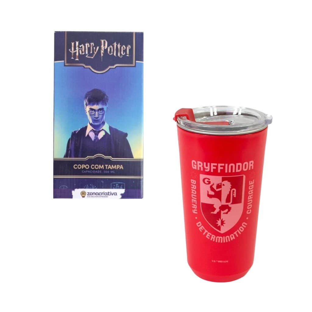 Copo Térmico Sky Grifinória Gryffindor Harry Potter 500ml