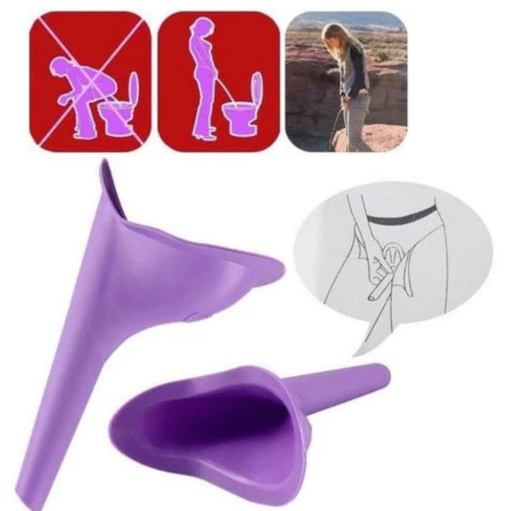 Kit 4 Urinol Feminino Portátil – Fazer Xixi em Pé com Higiene e Praticidade