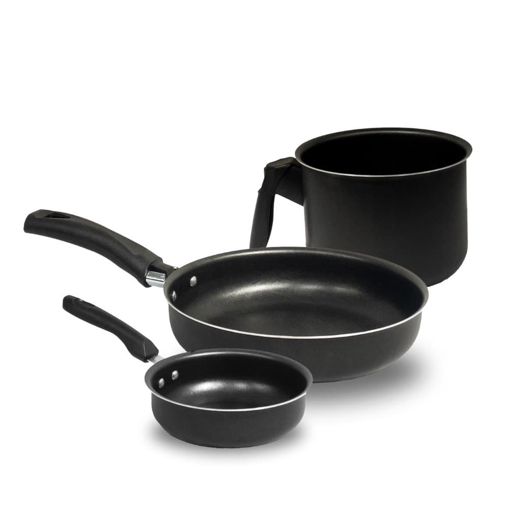 Kit Antiaderente Teflon com frigideira Alta, Frigideira ovo e Fervedor