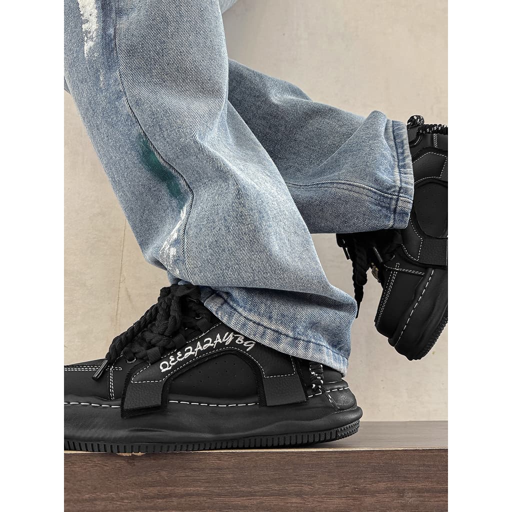 Nicho Design nacional na moda pão tênis casal estilo sola grossa aumento interno 7cm esportes casuais sapatos da moda sa