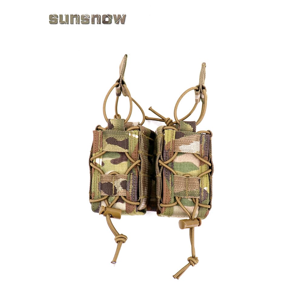 [Sun Snow] HIGI SPEED GEAR 40MM TACO Bolsa Tática Única Dupla com Estojo
