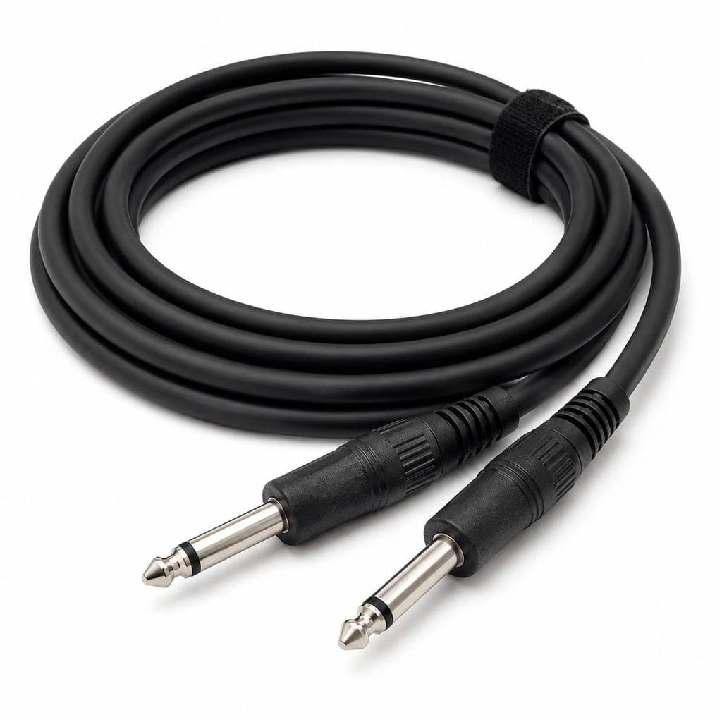 Cabo P10 2,5M para Instrumento Musical Iniciante & Profissional Mono