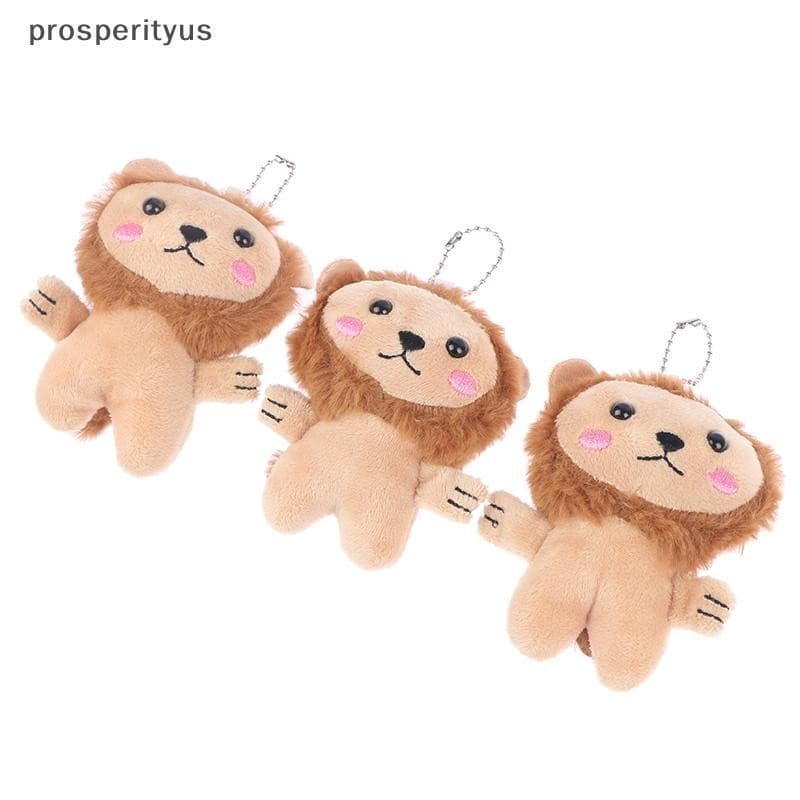 [prosperityus] 1 Peça Novo Pequeno Leão Brinquedos De Pelúcia Boneca Chaveiro Bolsa Pingente Acessórios [Venda Quente]