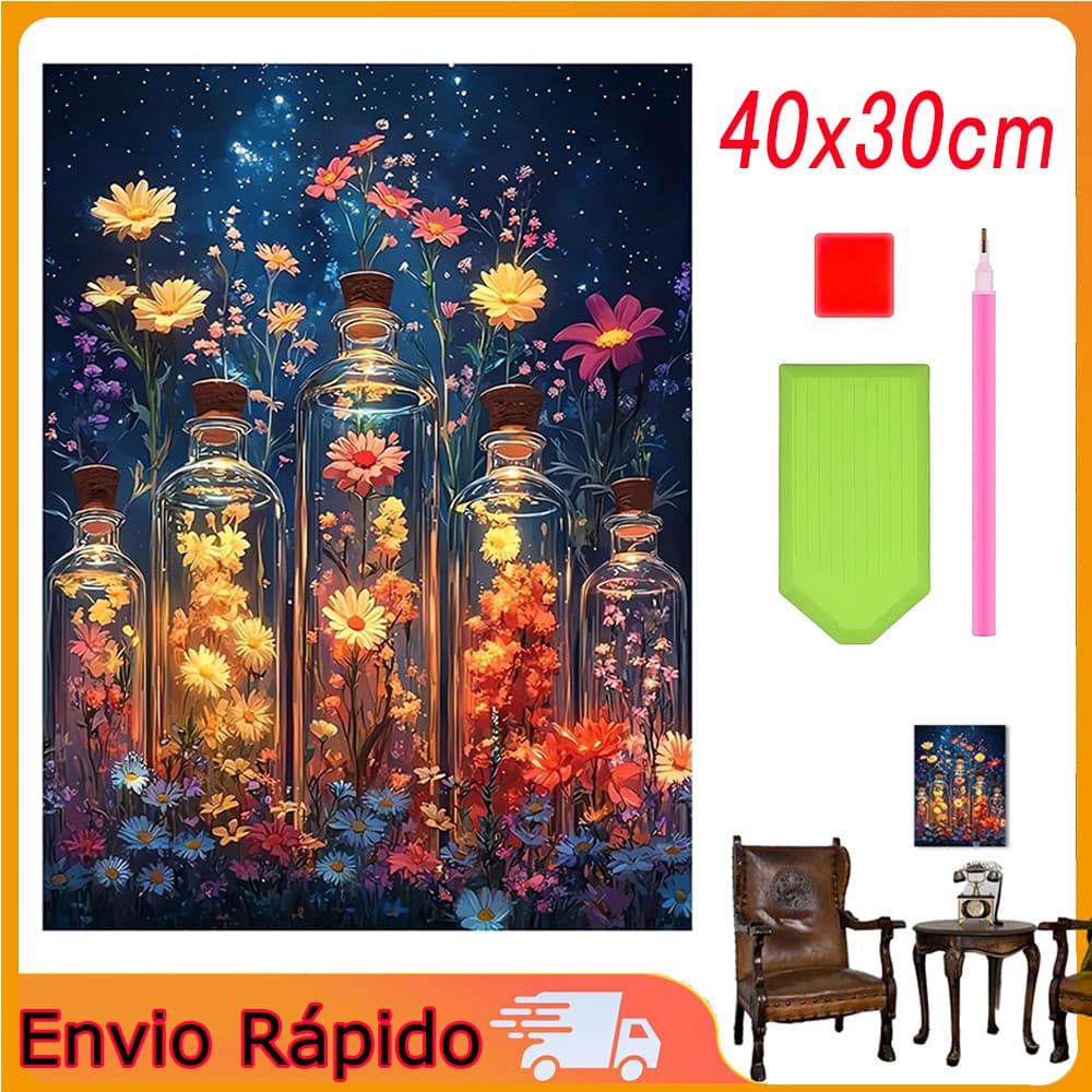 Pintura diamante quadrada 5d pintura diy-40x30cm