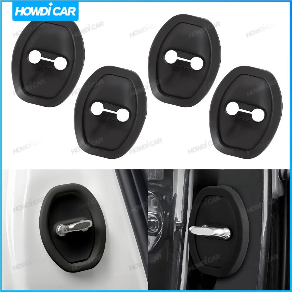 4 Peças Protetor de Fechadura de Porta de Carro Almofada Anti-Colisão Espessada GYIX