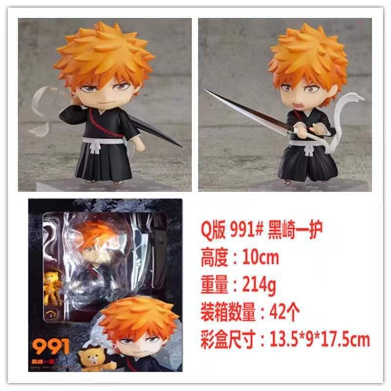 Bleach Versão Q Nendoroid 991 #   Figura de Ação Kurosaki Ichigo em Caixa