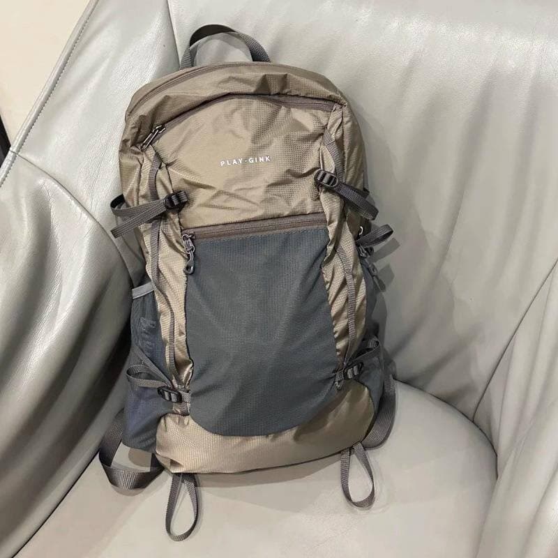 [Em Estoque] Mochila de Hiking Leve "Rejuvenescimento Natural" para Atividades ao Ar Livre, Ultraleve, Impermeável, para