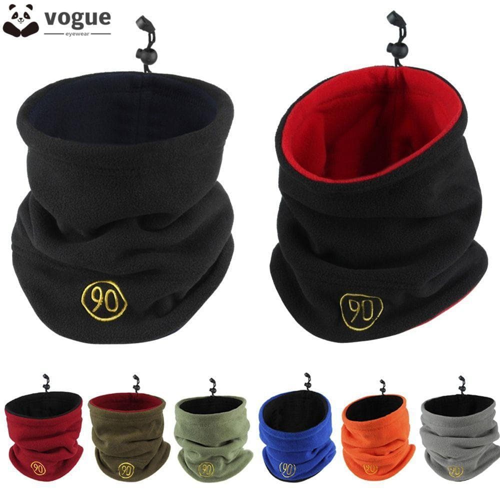 Polaina De Pescoço VOGUEEE , Capa Facial De Lã De Cor Sólida , Moda Manter Quente Gola À Prova De Frio Acampamento De In