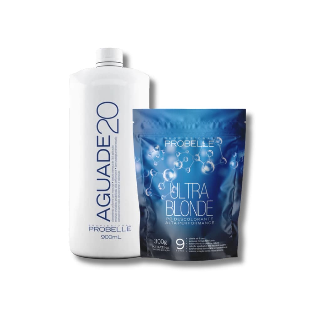 Kit Pó Descolorante Ultra Blonde + OX de 20