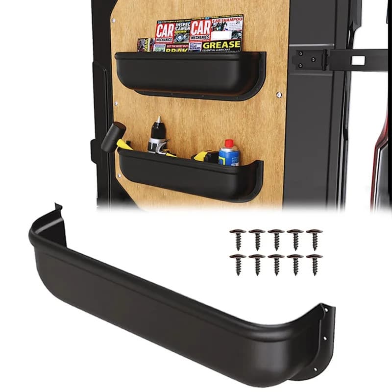 Caixa de Armazenamento para Maçaneta de Porta de Carro, para Van e Camper, Ajuste Universal, Bandeja para Painel de Port