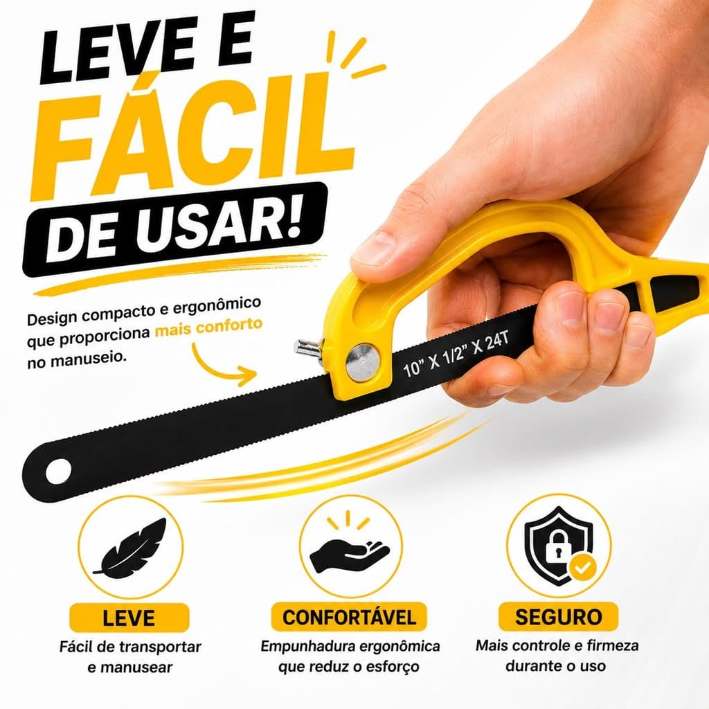 Mini Arco De Serra Para Metal PVC Madeira E Artesanato