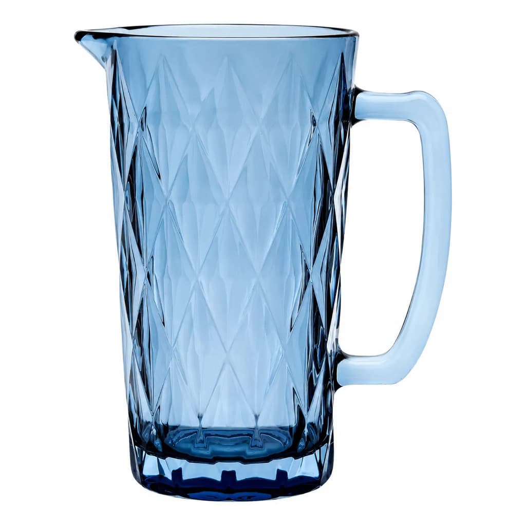 Jarra de Vidro Diamond 1,2 Litros Resistente Para Água Suco Chá Drinks Área Gourmet