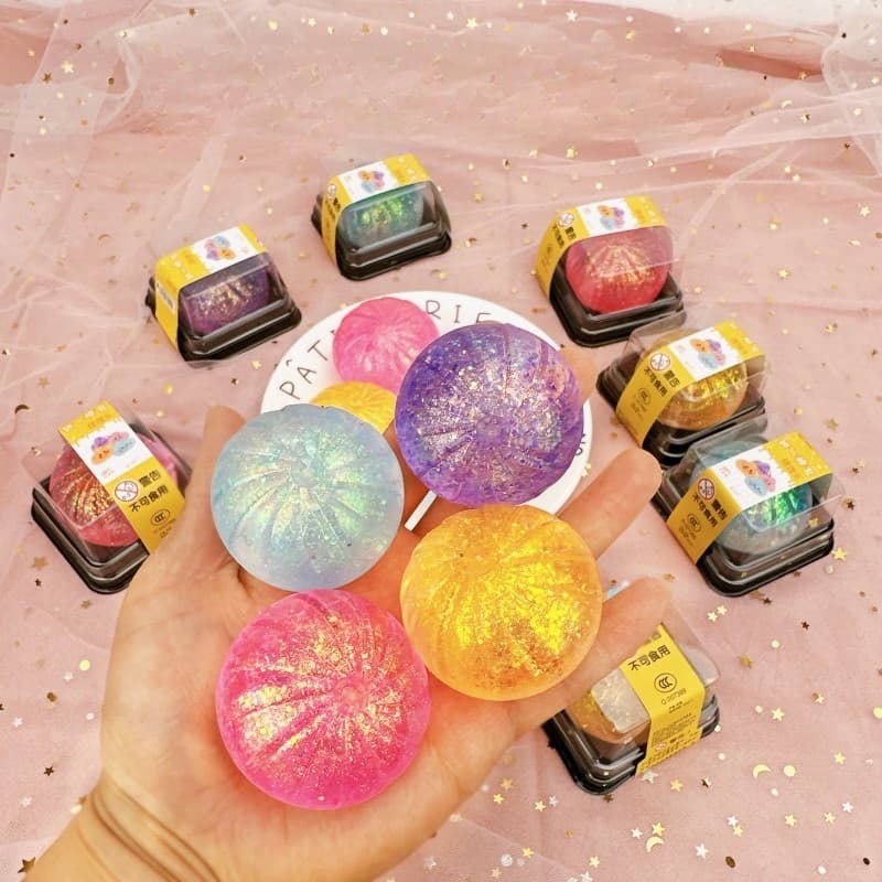 Brinquedo De Alívio De Estresse De Pão Cozido No Vapor Bola De Aperto De Ascensão Lenta Para Crianças Sensorial Divertid
